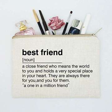 Best Friend Gift Toiletry Bag Chic Makeup Case