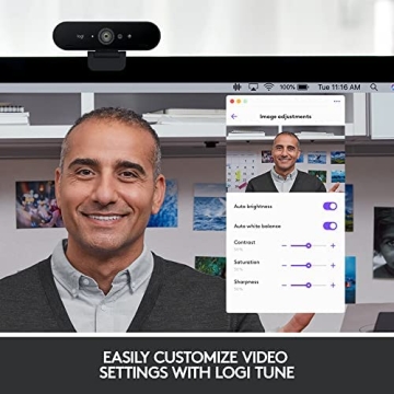 Logitech Brio PRO X 4K Webcam for Exceptional Video Calls