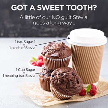 KAL Sure Stevia Extract Powder, Low Carb, Plant Based Stevia Sweetener, Great Taste, Zero Calories, Zero Sugar, Low Glycemic & Perfect for a Keto Diet, 60-Day Guarantee, Approx. 1820 Servings, 3.5oz