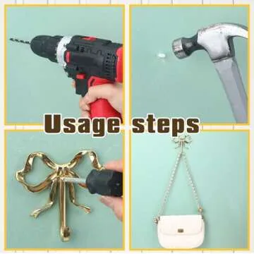 Lineshading Gold Bow Knot Hooks for Stylish Home Decor