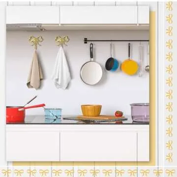 Lineshading Gold Bow Knot Hooks for Stylish Home Decor