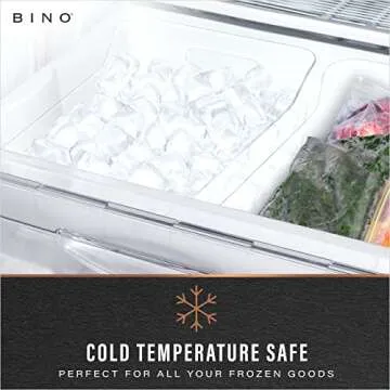 BINO | Plastic Storage Bins, Large - 2 Pack, Clear | THE SOHO COLLECTION | Pantry Organizers and Storage Containers Fridge Organizer Bins Kitchen Cabinet Organizer Medicine Cabinet Organizer Bin