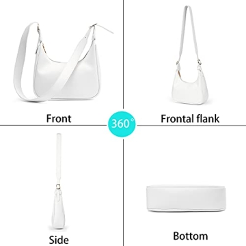 OHIW Retro Classic Half Round Messenger Bag for Women