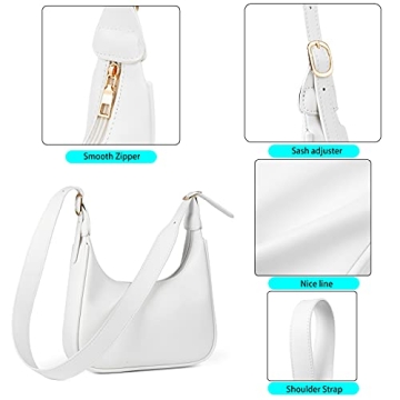 OHIW Retro Classic Half Round Messenger Bag for Women