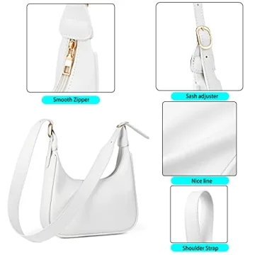 OHIW Retro Classic Half Round Messenger Bag for Women