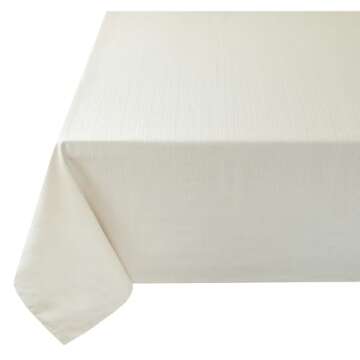 Benson Mills Textured Fabric Table Cloth for Luxurious Dining