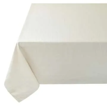 Benson Mills Textured Fabric Table Cloth for Luxurious Dining