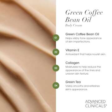 Advanced Clinicals Green Coffee Bean Firming Body Cream