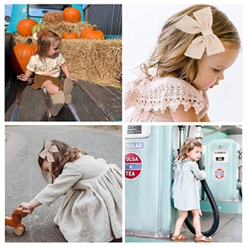 Vibrant 12 PCS Baby Girls Hair Bows Clips for Kids