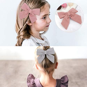 Vibrant 12 PCS Baby Girls Hair Bows Clips for Kids