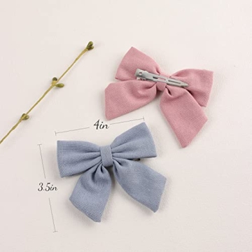 Vibrant 12 PCS Baby Girls Hair Bows Clips for Kids