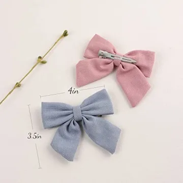 Vibrant 12 PCS Baby Girls Hair Bows Clips for Kids