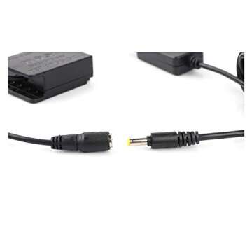 DMW-DCC8 DC Coupler (Fully Decoded) USB Power Adapter DMW-AC8 AC Adapter Camera Charger Kit for DMW-BLC12, Panasonic Lumix DMC-FZ200, DMC-FZ1000, DMC-G5, DMC-G6, DMC-G7, DMC-GX8 Cameras