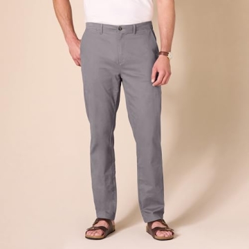 Men's Stretch Khaki Pants for Casual and Office Wear