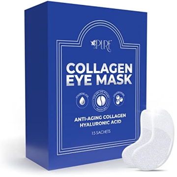 LA PURE Collagen Boosting Eye Mask Patches Under Eye Patches for Puffy Eyes Hyaluronic Acid Dark Cir...