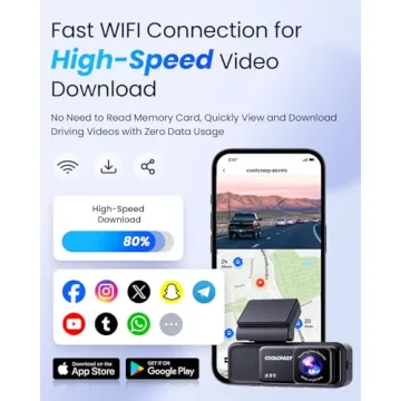 4K WiFi GPS Dash Cam with Night Vision & 170° Angle