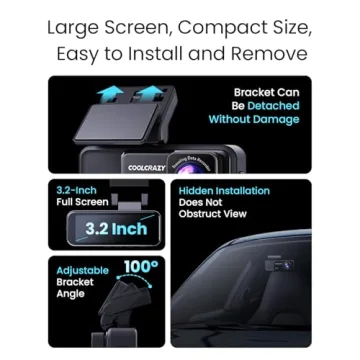 4K WiFi GPS Dash Cam with Night Vision & 170° Angle