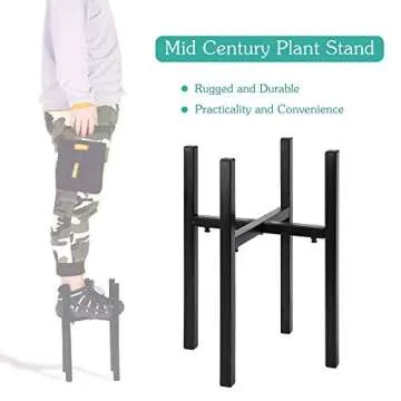 Adjustable INRLKIT Indoor Plant Stand for Pots 9-14 Inches