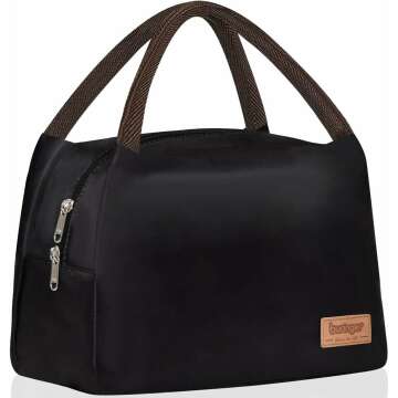 Buringer Reusable Insulated Lunch Bag Cooler Tote Box - Ideal for Work, Travel, Picnic