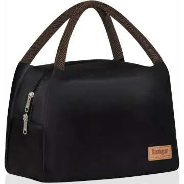 Buringer Reusable Insulated Lunch Bag Cooler Tote Box - Ideal for Work, Travel, Picnic