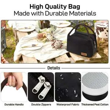 Buringer Insulated Lunch Bag Cooler - Perfect for Travel