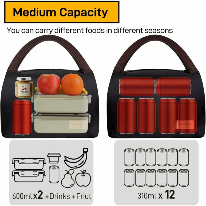 Buringer Insulated Lunch Bag Cooler - Perfect for Travel