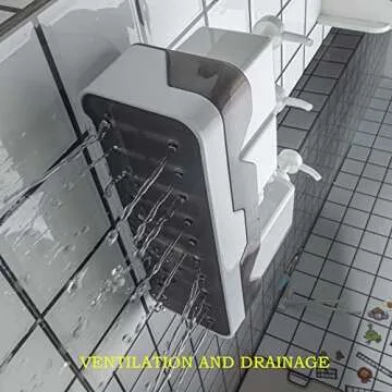 Durable PACKGILO Bathroom Storage Shelves with Hooks