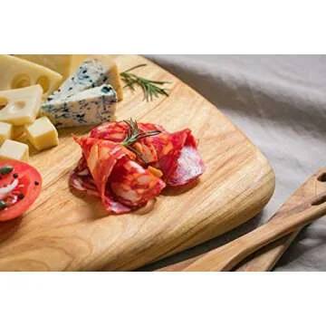 BOUMBI Camphor Laurel Wood Cutting Board for All Ages