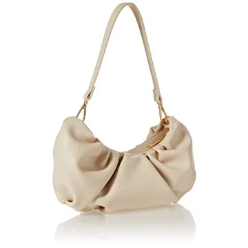 The Drop Women's Ulla Ruched Convertible Clutch, Bone, One Size