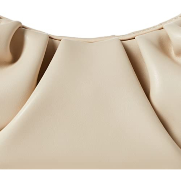 The Drop Women's Ulla Ruched Convertible Clutch, Bone, One Size