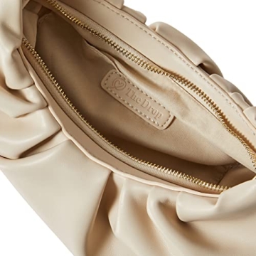 The Drop Women's Ulla Ruched Convertible Clutch, Bone, One Size