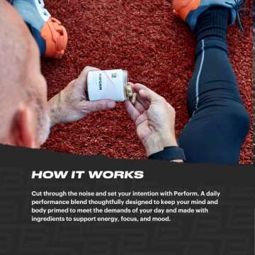 TB12 Perform - Premium Performance Supplement with Mango Leaf, Sceletium, Rhodiola, and Ashwagandha ...