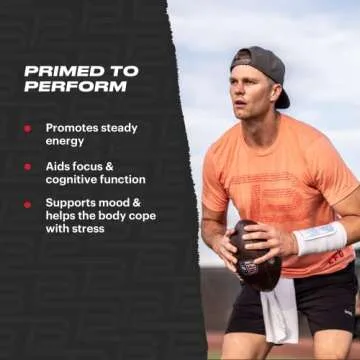 TB12 Perform - Premium Performance Supplement with Mango Leaf, Sceletium, Rhodiola, and Ashwagandha to Promote Steady Energy, Aid Focus and Cognitive Function, and Support Mood and Stress