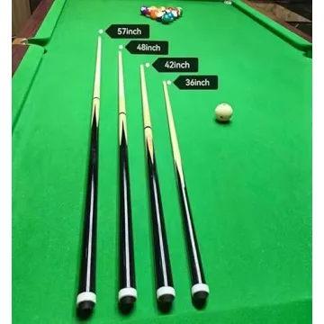 JEPNJPU Hard Rock Maple Pool Cue Stick Set of 2