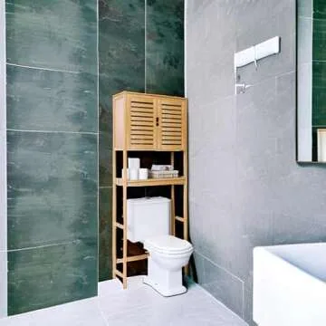 Stylish SMIBUY Bathroom Over The Toilet Storage Cabinet