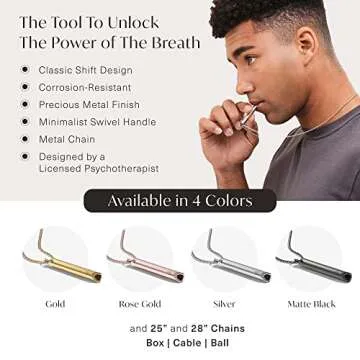 KOMUSO Breathing Necklace - Stress Relief & Relaxation Tool