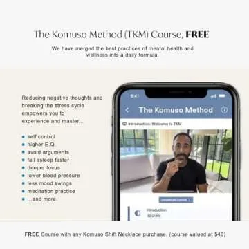 KOMUSO Breathing Necklace - Stress Relief & Relaxation Tool