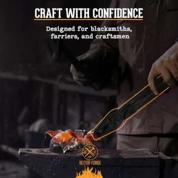 Universal Wolf Jaw Blacksmith Tongs (16", Black)