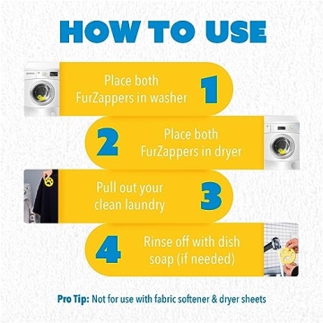 FurZapper Pet Hair Remover Reusable Eco-Friendly 2 Pack