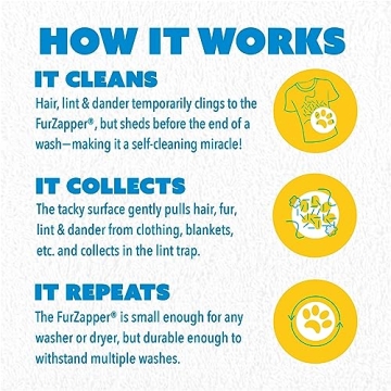 FurZapper Pet Hair Remover Reusable Eco-Friendly 2 Pack