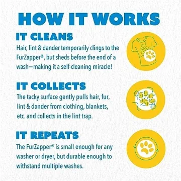 FurZapper Pet Hair Remover Reusable Eco-Friendly 2 Pack