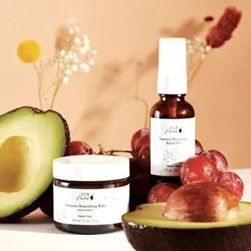 100% PURE Intensive Nourish Facial Oil Hydrating Face & Body Moisturizer Natural Illuminating Dry Skincare for Women & Men - Vegan - 1oz