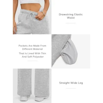 ATHMILE Women’s Fleece Lined Sweatpants for Winter Style