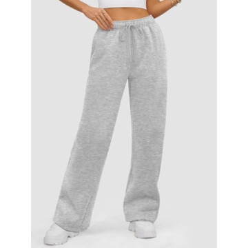 ATHMILE Women’s Fleece Lined Sweatpants for Winter Style