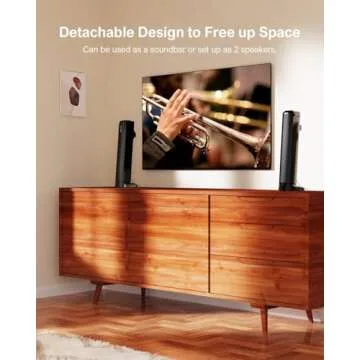 ULTIMEA 2.2ch Sound Bar with Bluetooth and Detachable Design