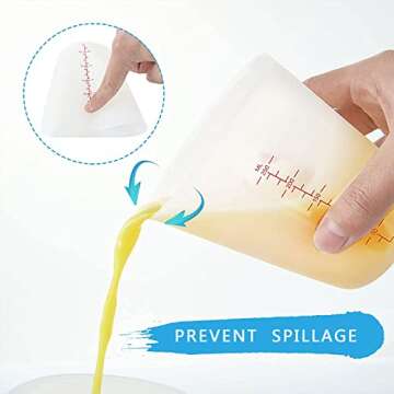 6PCS Silicone Measuring Cups for Accurate Cooking and Crafting