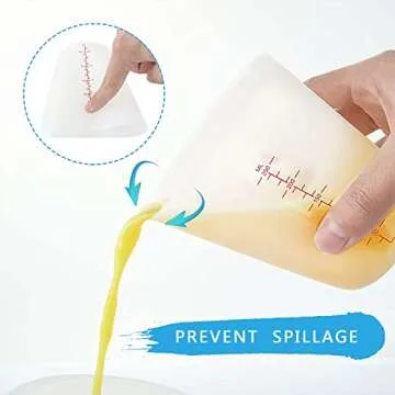 6PCS Silicone Measuring Cups for Accurate Cooking and Crafting