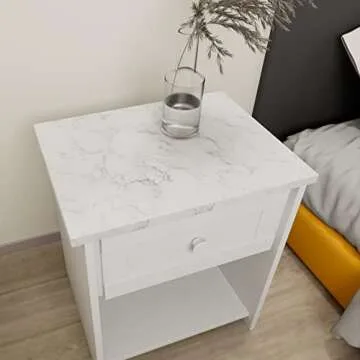 Decotalk Marble Contact Paper Marble Wallpaper Peel and Stick Marble Countertop Contact Paper Waterproof Matte White Marble Contact Paper for Kitchen Counter Removable Wallpaper Vinyl Marble 12"x120"