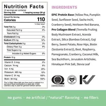 Sprout Living Epic Protein Bundle - Vanilla Lucuma & Pro Collagen (20g Organic Plant-Based Protein Powder, Vegan, Gluten Free, Superfoods) | 1lb, 12 Servings