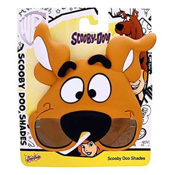 Sun-Staches Scooby Doo Sunglasses | Mask Costume Accessory | UV400 | One Size Fits Most